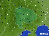 2023年04月16日の山梨県のアメダス(風向・風速)