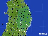 岩手県のアメダス実況(風向・風速)(2023年04月16日)