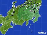 関東・甲信地方のアメダス実況(降水量)(2023年04月18日)