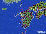 九州地方のアメダス実況(日照時間)(2023年04月18日)