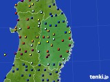 岩手県のアメダス実況(日照時間)(2023年04月18日)