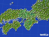 近畿地方のアメダス実況(気温)(2023年04月18日)