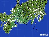 東海地方のアメダス実況(風向・風速)(2023年04月18日)