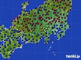 関東・甲信地方のアメダス実況(日照時間)(2023年04月19日)