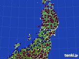2023年04月21日の東北地方のアメダス(日照時間)
