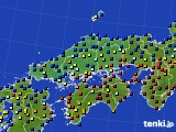 中国地方のアメダス実況(日照時間)(2023年04月21日)