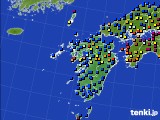 九州地方のアメダス実況(日照時間)(2023年04月21日)