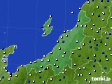 新潟県のアメダス実況(風向・風速)(2023年04月21日)