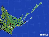 道東のアメダス実況(日照時間)(2023年04月22日)