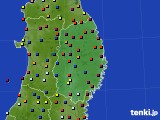 岩手県のアメダス実況(日照時間)(2023年04月22日)