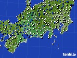 2023年04月22日の東海地方のアメダス(風向・風速)