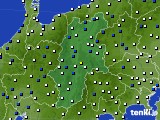 長野県のアメダス実況(風向・風速)(2023年04月22日)