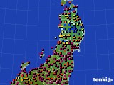 2023年04月23日の東北地方のアメダス(日照時間)