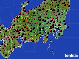 関東・甲信地方のアメダス実況(日照時間)(2023年04月23日)
