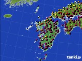 九州地方のアメダス実況(日照時間)(2023年04月23日)
