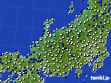 北陸地方のアメダス実況(風向・風速)(2023年04月23日)