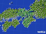 近畿地方のアメダス実況(風向・風速)(2023年04月23日)