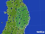 岩手県のアメダス実況(風向・風速)(2023年04月23日)