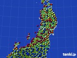 2023年04月24日の東北地方のアメダス(日照時間)