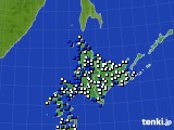 北海道地方のアメダス実況(風向・風速)(2023年04月24日)