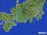 2023年04月24日の東海地方のアメダス(風向・風速)
