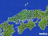 中国地方のアメダス実況(降水量)(2023年04月25日)