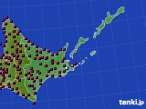道東のアメダス実況(日照時間)(2023年04月25日)