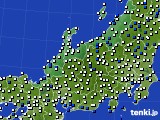 北陸地方のアメダス実況(風向・風速)(2023年04月25日)