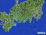 東海地方のアメダス実況(風向・風速)(2023年04月25日)