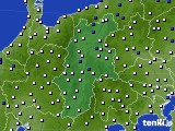 長野県のアメダス実況(風向・風速)(2023年04月25日)