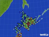北海道地方のアメダス実況(日照時間)(2023年04月29日)