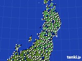 東北地方のアメダス実況(風向・風速)(2023年05月01日)