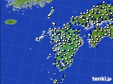 2023年05月01日の九州地方のアメダス(風向・風速)