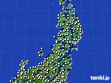 東北地方のアメダス実況(風向・風速)(2023年05月02日)