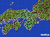 2023年05月03日の近畿地方のアメダス(日照時間)