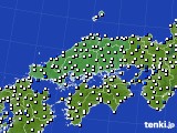 中国地方のアメダス実況(風向・風速)(2023年05月04日)