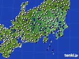 2023年05月05日の関東・甲信地方のアメダス(風向・風速)