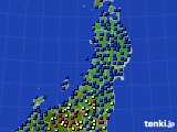 2023年05月06日の東北地方のアメダス(日照時間)
