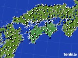 2023年05月08日の四国地方のアメダス(風向・風速)