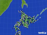 北海道地方のアメダス実況(風向・風速)(2023年05月09日)