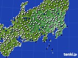 2023年05月09日の関東・甲信地方のアメダス(風向・風速)