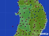 秋田県のアメダス実況(日照時間)(2023年05月12日)