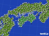2023年05月12日の四国地方のアメダス(風向・風速)