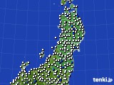 東北地方のアメダス実況(風向・風速)(2023年05月13日)