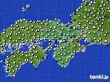 2023年05月14日の近畿地方のアメダス(風向・風速)