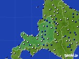 2023年05月15日の道央のアメダス(風向・風速)