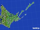 道東のアメダス実況(風向・風速)(2023年05月16日)