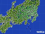 関東・甲信地方のアメダス実況(風向・風速)(2023年05月17日)