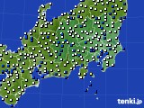 2023年05月18日の関東・甲信地方のアメダス(風向・風速)