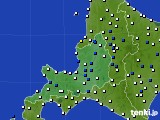 2023年05月18日の道央のアメダス(風向・風速)